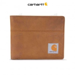 Carhartt Saddle Leather Bifold Brown | TH0002764