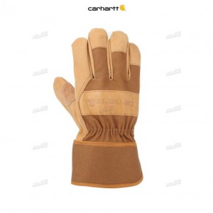 Carhartt Safety Cuff Work Glove Brown | TH0001099