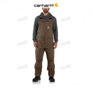 Carhartt Super Dux Relaxed Fit Insulated Bib Overall Coffee | TH0001333