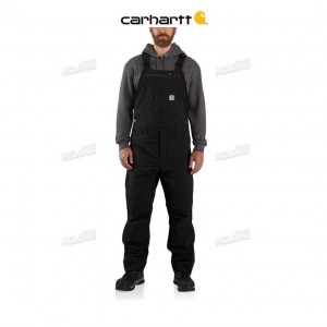 Carhartt Super Dux Relaxed Fit Insulated Bib Overall Black | TH0000817