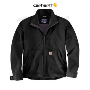 Carhartt Super Dux Relaxed Fit Lightweight Soft Shell Jacket Black | TH0000224