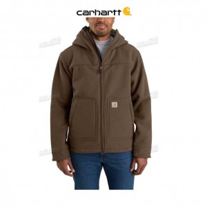 Carhartt Super Dux Relaxed Fit Sherpa-Lined Active Jac Coffee | TH0000204