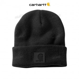 Carhartt Tonal Patch Beanie Black | TH0000657