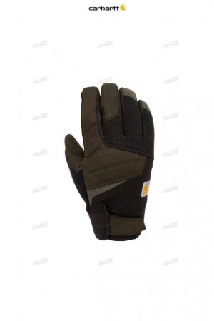 Carhartt Wind Fighter Insulated Synthetic Leather Secure Cuff Gloves Black | TH0001155