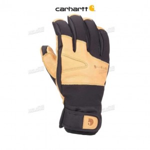 Carhartt Winter Dex Cow Grain Insulated Glove BROWN BLACK | TH0001122