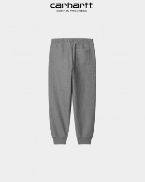 Carhartt Wip American Script Jogging Pant Dark Grey Heather | TH0001361