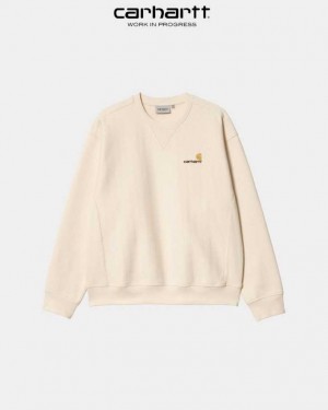 Carhartt Wip American Script Sweatshirt Calico | TH0000236