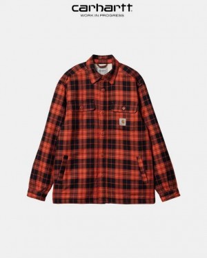 Carhartt Wip Arden Check Shirt Jacket Dark Navy | TH0001755