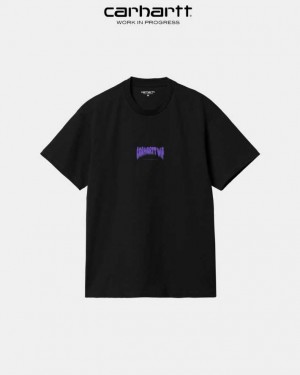 Carhartt Wip Bubble Script T-Shirt Black | TH0002124