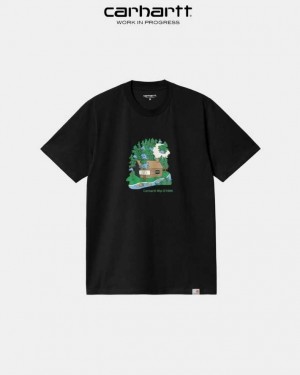 Carhartt Wip Cabin T-Shirt Black | TH0002128