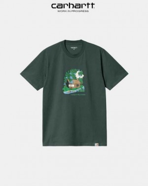 Carhartt Wip Cabin T-Shirt Juniper | TH0002125