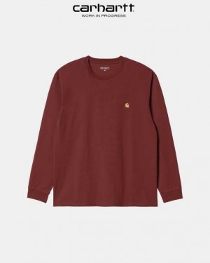 Carhartt Wip Chase Long Sleeve T-Shirt Corvina | TH0002149