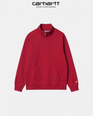 Carhartt Wip Chase Neck Zip Sweatshirt Cornel | TH0000261