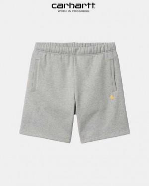 Carhartt Wip Chase Sweat Short Grey Heather | TH0001838