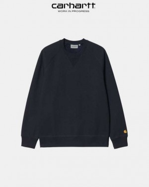 Carhartt Wip Chase Sweatshirt Dark Navy | TH0000272