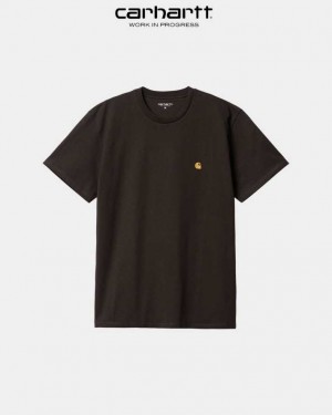 Carhartt Wip Chase T-Shirt Dark Umber | TH0002158