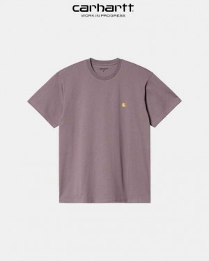 Carhartt Wip Chase T-Shirt Misty Thistle | TH0002159