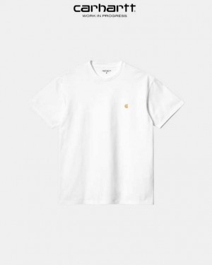 Carhartt Wip Chase T-Shirt White | TH0002161