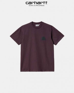 Carhartt Wip City T-Shirt Dark Plum | TH0002169