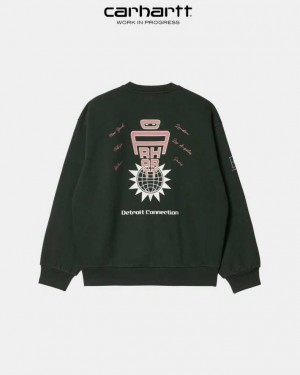 Carhartt Wip Connect Sweatshirt Dark Cedar | TH0000276