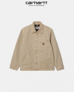 Carhartt Wip Detroit Jacket (Spring) Dusty Hamilton Brown (faded) | TH0000035