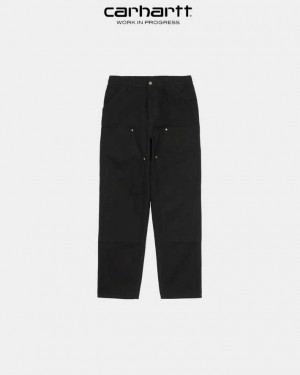 Carhartt Wip Double Knee Pant Black | TH0001391