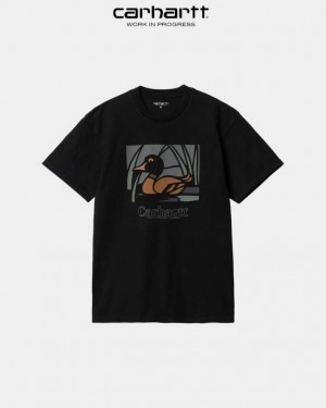 Carhartt Wip Duck Pond T-Shirt Black | TH0002182