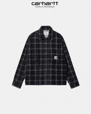 Carhartt Wip Foy Shirt Jacket Vulcan Wiley Check | TH0001762