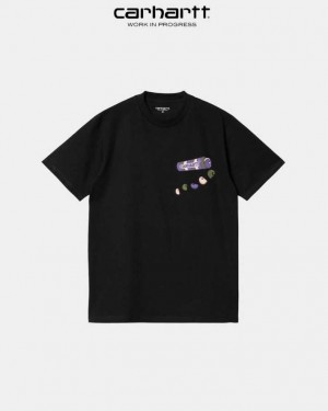 Carhartt Wip Frolo T-Shirt Black | TH0002201