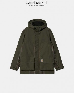 Carhartt Wip Highbury Check Jacket Cypress | TH0000049