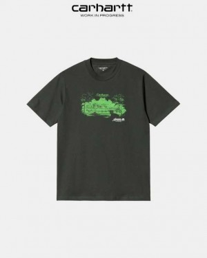 Carhartt Wip Home Builders T-Shirt Boxwood | TH0002218