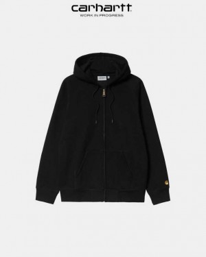 Carhartt Wip Hooded Chase Jacket Black | TH0000057