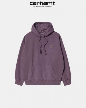 Carhartt Wip Hooded Vista Sweatshirt Dark Plum | TH0000345