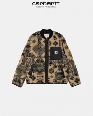 Carhartt Wip Janet Liner Dusty Hamilton Brown Verse Jacquard | TH0001076