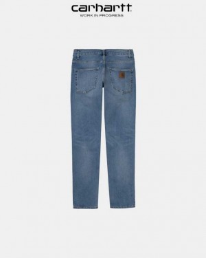 Carhartt Wip Klondike Pant - Stretch Denim Blue (worn bleached) | TH0001427