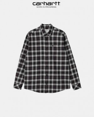 Carhartt Wip Lermond Check Shirt Wax / Black | TH0001802