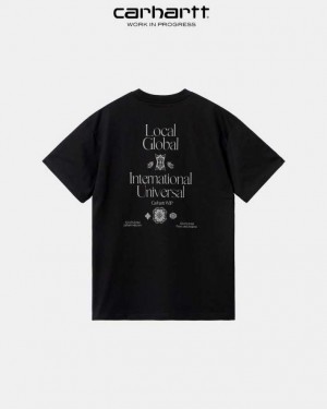 Carhartt Wip Local Pocket T-Shirt Black | TH0002232