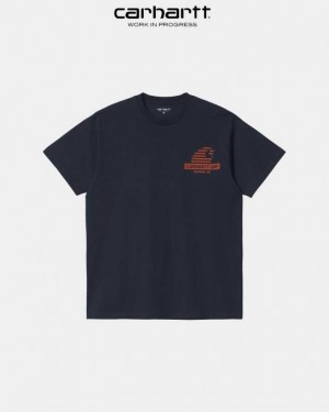 Carhartt Wip Mechanic T-Shirt Dark Navy | TH0002260