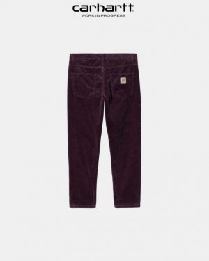 Carhartt Wip Newel Pant - Corduroy Dark Plum | TH0001449