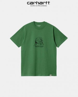 Carhartt Wip Piece Of Work T-Shirt Bonsai | TH0002285