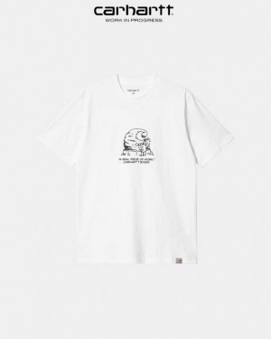 Carhartt Wip Piece Of Work T-Shirt White | TH0002288