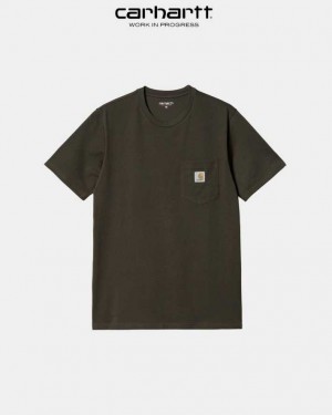 Carhartt Wip Pocket T-Shirt Cypress | TH0002297