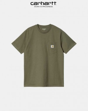 Carhartt Wip Pocket T-Shirt Seaweed | TH0002293