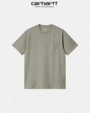 Carhartt Wip Pocket T-Shirt Yucca | TH0002289