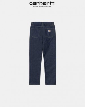 Carhartt Wip Pontiac Pant Blue (one wash) | TH0001485