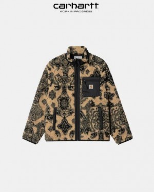 Carhartt Wip Prentis Liner Dusty Hamilton Brown Verse Jacquard | TH0001087