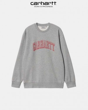 Carhartt Wip Scrawl Sweatshirt Grey Heather | TH0000367