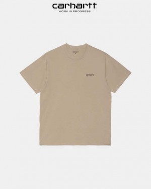 Carhartt Wip Script Embroidery T-Shirt Wall | TH0002324