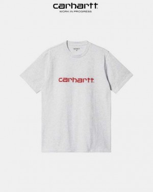 Carhartt Wip Script T-Shirt Ash Heather | TH0002329