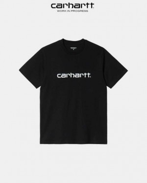 Carhartt Wip Script T-Shirt Black | TH0002332